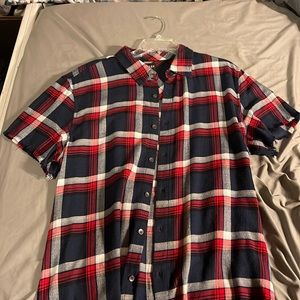 New Guess Mens M flannel soft button up